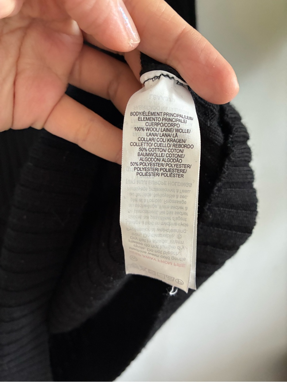Muji Black Wool Turtleneck Sweater - Picture 2 of 2